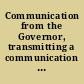 Communication from the Governor, transmitting a communication from the Governor of South Carolina, in relation to the Georgia and Maine controversy