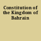 Constitution of the Kingdom of Bahrain