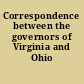 Correspondence between the governors of Virginia and Ohio