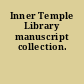 Inner Temple Library manuscript collection.