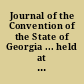 Journal of the Convention of the State of Georgia ... held at ... Louisville ... the 8th day of May, 1798.