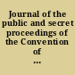 Journal of the public and secret proceedings of the Convention of the people of Georgia held in Milledgeville and Savannah in 1861 : together with the ordinances adopted.