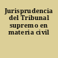 Jurisprudencia del Tribunal supremo en materia civil