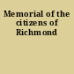 Memorial of the citizens of Richmond