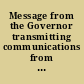 Message from the Governor transmitting communications from the states of Rhode Island and Arkansas