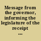 Message from the governor, informing the legislature of the receipt of books in relation to the Census of 1840