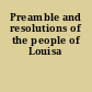 Preamble and resolutions of the people of Louisa