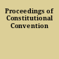 Proceedings of Constitutional Convention