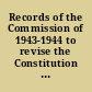 Records of the Commission of 1943-1944 to revise the Constitution of Georgia