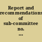 Report and recommendations of sub-committee no. 2 to State Commission to Revise the Constitution
