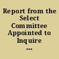 Report from the Select Committee Appointed to Inquire and Report the Rate at Which Slaves Were Valued Under the Provisions of the late Assessment Law