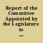 Report of the Committee Appointed by the Legislature to Visit and Examine the Banks in Connecticut made at May session, 1837.