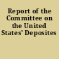 Report of the Committee on the United States' Deposites