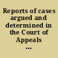Reports of cases argued and determined in the Court of Appeals of South Carolina, on appeal from the courts of law