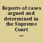 Reports of cases argued and determined in the Supreme Court of Judicature of the state of Vermont with cases of practice and rules of the court, commencing with the nineteenth century /