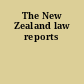The New Zealand law reports
