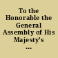To the Honorable the General Assembly of His Majesty's colony of Rhode Island held on at Newport this third Monday of August 1773