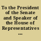 To the President of the Senate and Speaker of the House of Representatives In compliance with an order of the Legislature, I herewith transmit a statement of the expenditures made during the past year for furniture, alterations and repairs, the names of the persons to whom the money was paid, and the purposes for which it was paid.