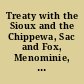 Treaty with the Sioux and the Chippewa, Sac and Fox, Menominie, Ioway, Sioux, Winnebago, and a portion of the Ottawa, Chippewa, and Potawottomie, tribes