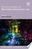 Research handbook on electronic commerce law