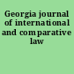Georgia journal of international and comparative law
