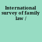 International survey of family law /