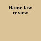 Hanse law review