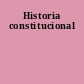 Historia constitucional