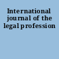 International journal of the legal profession