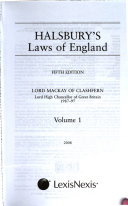 Halsbury's laws of England.