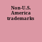Non-U.S. America trademarks