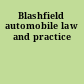 Blashfield automobile law and practice