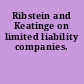Ribstein and Keatinge on limited liability companies.