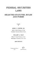 Federal securities laws : selected statutes, rules and forms.