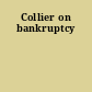 Collier on bankruptcy