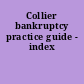 Collier bankruptcy practice guide - index