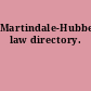 Martindale-Hubbell law directory.