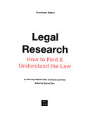 Legal research : how to find and understand the law.