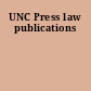 UNC Press law publications
