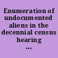 Enumeration of undocumented aliens in the decennial census hearing before the Subcommittee on Energy, Nuclear Proliferation, and Government Processes of the Committee on Governmental Affairs, United States Senate, Ninety-ninth Congress, first session, September 18, 1985.