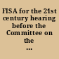 FISA for the 21st century hearing before the Committee on the Judiciary, United States Senate, One Hundred Ninth Congress, second session, July 26, 2006.
