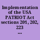 Implementation of the USA PATRIOT Act sections 201, 202, 223 of the Act that address criminal wiretaps, and section 213 of the Act that addresses delayed notice : hearing before the Subcommittee on Crime, Terrorism, and Homeland Security of the Committee on the Judiciary, House of Representatives, One Hundred Ninth Congress, first session, May 3, 2005.