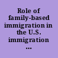 Role of family-based immigration in the U.S. immigration system hearing before the Subcommittee on Immigration, Citizenship, Refugees, Border Security, and International Law of the Committee on the Judiciary, House of Representatives, One Hundred Tenth Congress, first session, May 8, 2007.