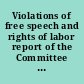 Violations of free speech and rights of labor report of the Committee on Education and Labor, pursuant to S. Res. 266 (74th Congress) a resolution to investigate violations of the right of free speech and assembly and interference with the right of labor to organize and bargain collectively.