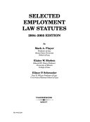 Selected employment law statutes.
