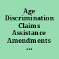 Age Discrimination Claims Assistance Amendments of 1990 P.L. 101-504, 104 STAT. 1298, November 3, 1990.