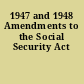1947 and 1948 Amendments to the Social Security Act