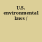 U.S. environmental laws /