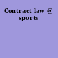 Contract law @ sports