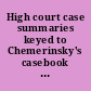 High court case summaries keyed to Chemerinsky's casebook on constitutional law, 4th edition.